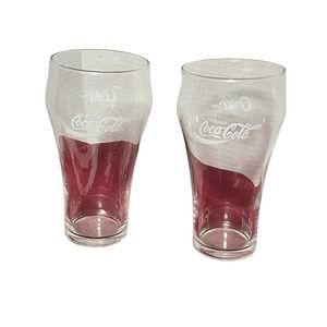 Vintage Coca-Cola Fountain Glasses, Classic Retro Kitchen Decor